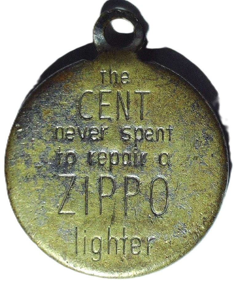 THE CENT NEVER SPENT TO REPAIR A ZIPPO LIGHTER / 1962