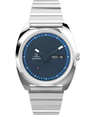 Q Timex 1975 Enigma Reissue 37mm Stainless Steel Bracelet Watch TW2W59800