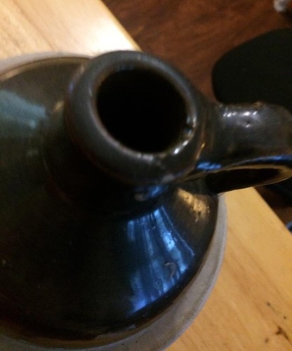 Antique Vintage Whiskey Jug Moonshine 9 Inch Heavy Collectible