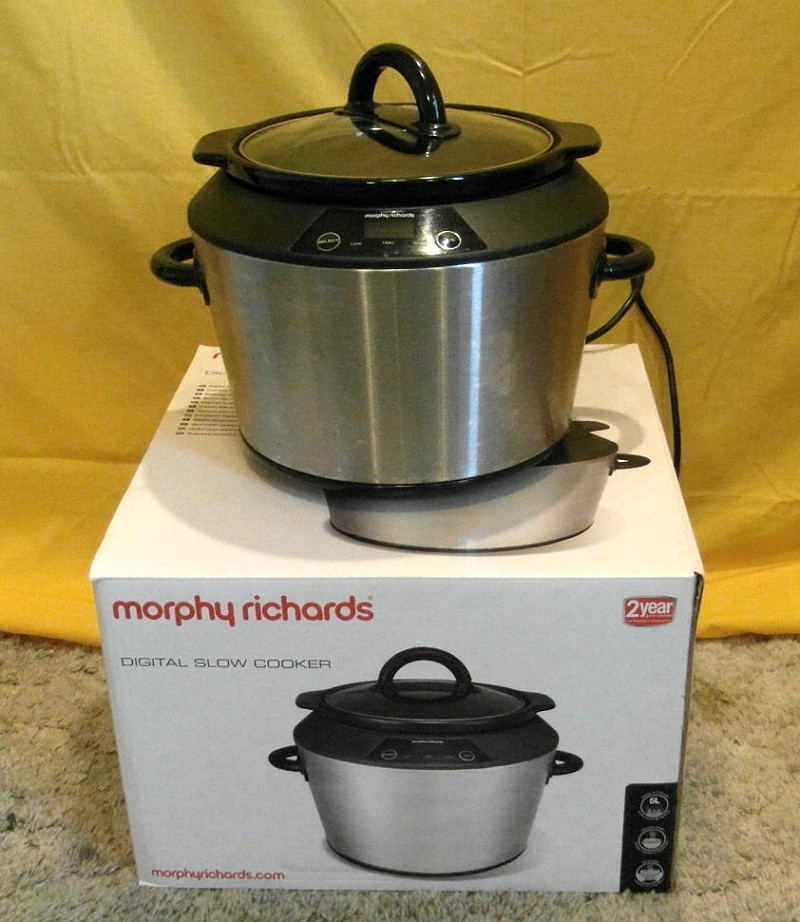 Morphy Richards Digital Slow Cooker 5L. Model 48724. Rarely Used, Good