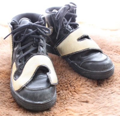 Adidas Originals ObyO Jeremy Scott Letters Gold Foil M18991 KIDS Shoes 9.5