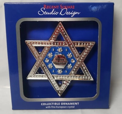 Regent Square Studio Design Collectible Ornament Happy Hanukkah star