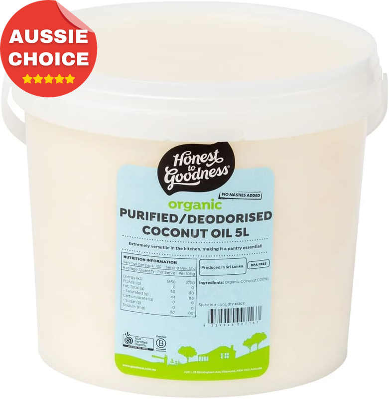 Organic Coconut Oil 5L Purified Deodorized Healthy Cooking Oil Natural