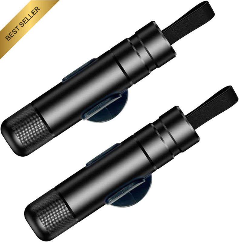 2 Pack Car Safety Hammer, 2025 New Emergency Car Escape Tool with Window Glass B