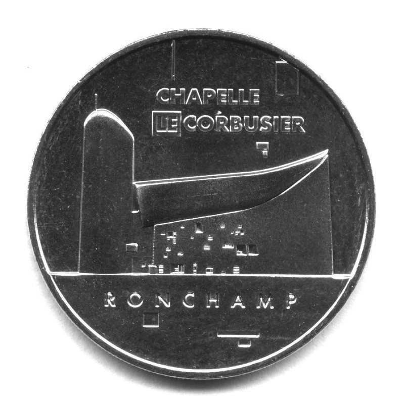 70 Ronchamp Chapelle 4, Le Corbusier, Couleur Argent,  2025, Monnaie De Paris