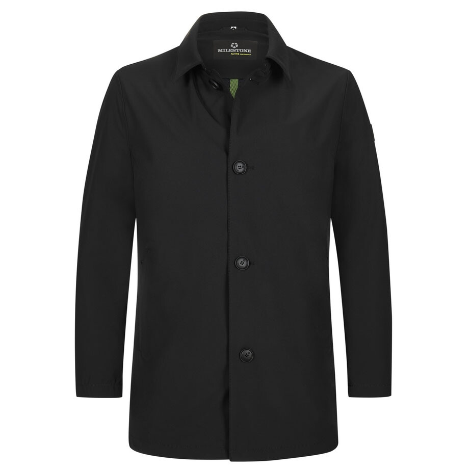 Pre-owned Milestone Men's Jacket Coat Msmorgan Black 41040260365 99