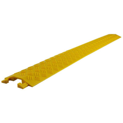 Pyle PCBLCO19 Cable Ramp Protective Cord Cover Hi-Vis Yellow 39.8'' L
