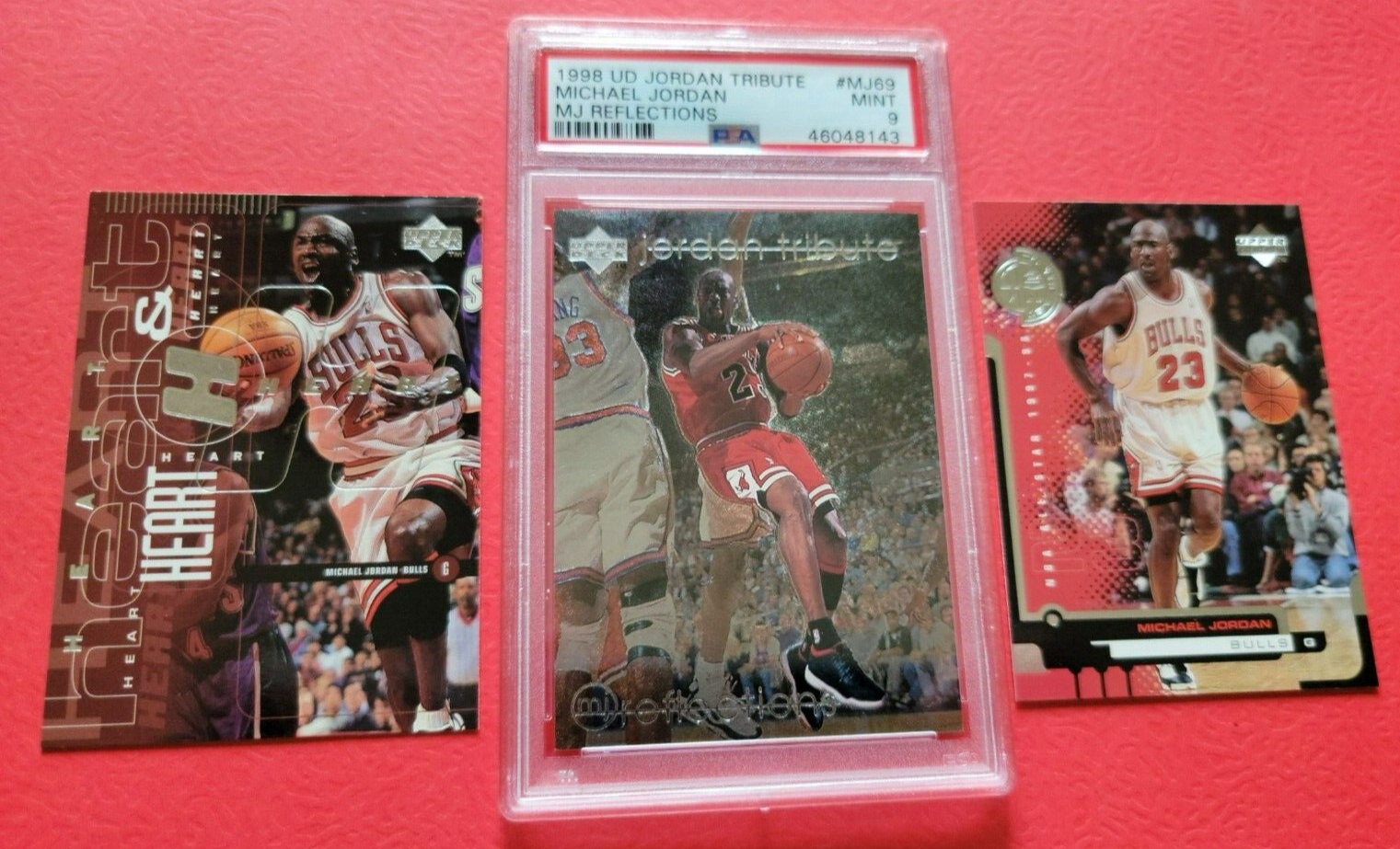 MICHAEL JORDAN 98 UD JORDAN TRIBUTE CARD GRADED PSA 9 MINT +