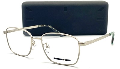 NEW MCQ ALEXANDER MCQUEEN MQ0244OP 003 SILVER AUTHENTIC EYEGLASSES 51-16 140 W/C