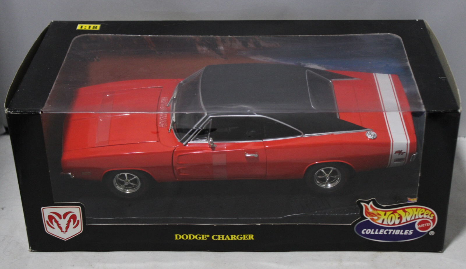 1/18 Scale Hot Wheels Mattel Collectibles Red 1969 Dodge