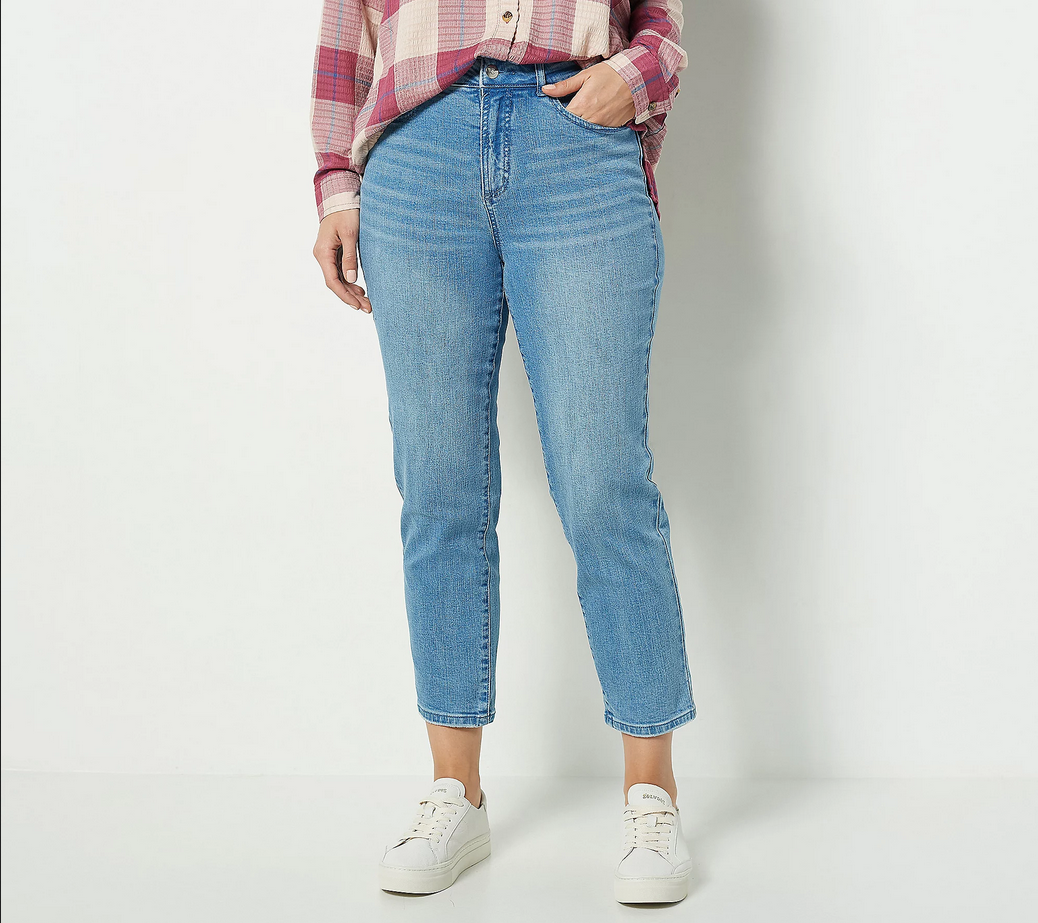 Studio Park x Courtney Khondabi Straight Leg Crop Jeans