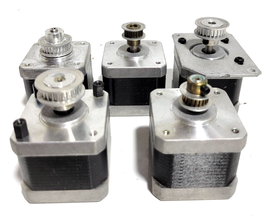 (LOT OF 5)- MARTIN STEPPER MOTOR 05701611 TILT MOTOR FOR MAC700 PRO USED.