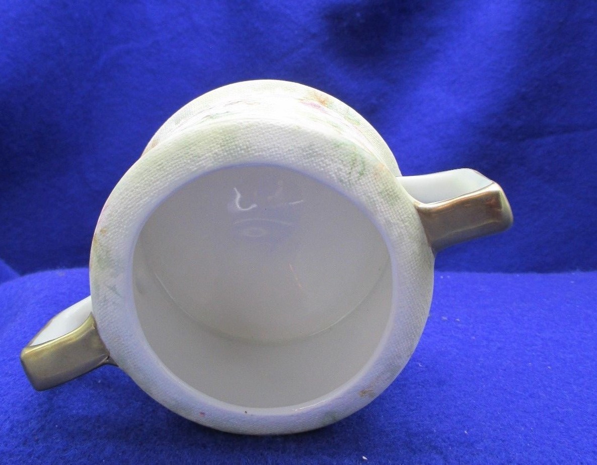 Royal Bayreuth Rose Tapestry Cream & Sugar w/lid NICE