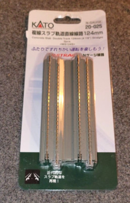Kato N Scale 20-025 Concrete Slab Double Track. Pack of 2