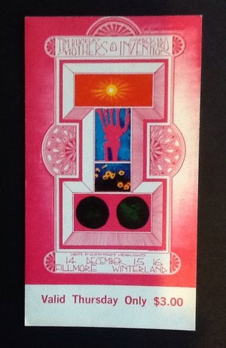 4 1968 Vintage Bill Graham Presents Tix: The Who Creedence Mothers Dead More!