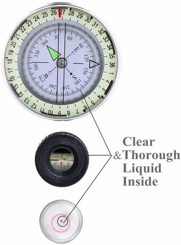 Sportneer Military Lensatic Sighting Compass Waterproof and Shakeproof