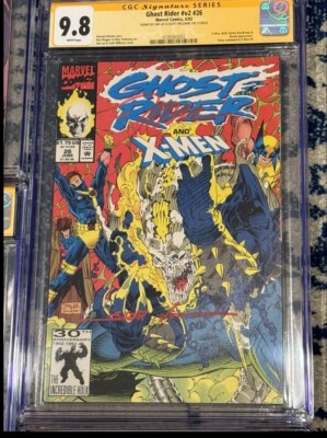 Ghost Rider #v2 #26 CGC 9.8 SS (1992) 2x Signed Lee + Williams  x-men app.