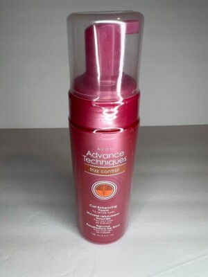 NEW! Avon Advance Techniques Frizz Control Curl Enhancing Foam 5oz. Pump Bottle