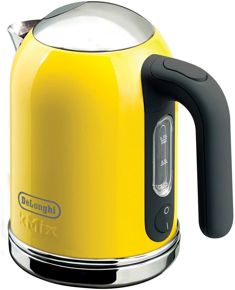 DeLonghi kMix Boutique Electric Kettle Yellow 0.75L DeLonghi