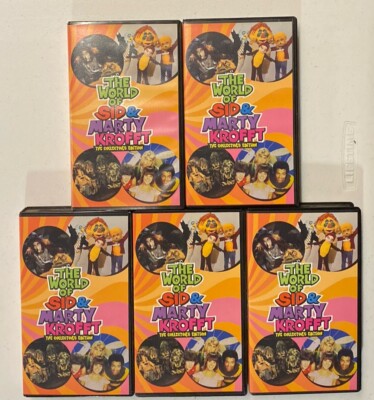 The World Of Sid & Marty Kroft Volumes 1,3,4,5,6 VHS Tapes Collectors Ed 1997