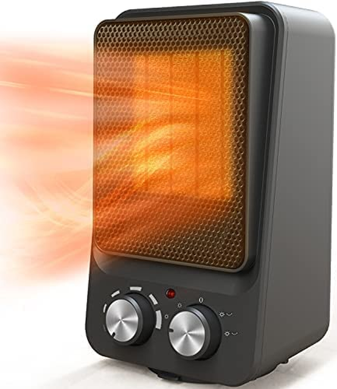 Small Space Heater Electric Ceramic Heater Energy Efficient Mini Indoor Portable