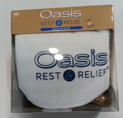 OASIS Eye Mask Rest & Relief Hot & Cold Therapy Relief For Dry Eye Symptoms 