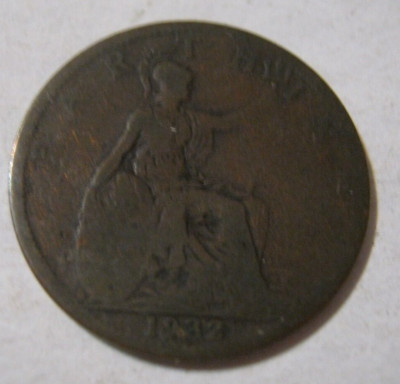 United Kingdom George V 1932 Farthing Bronze KM# 825