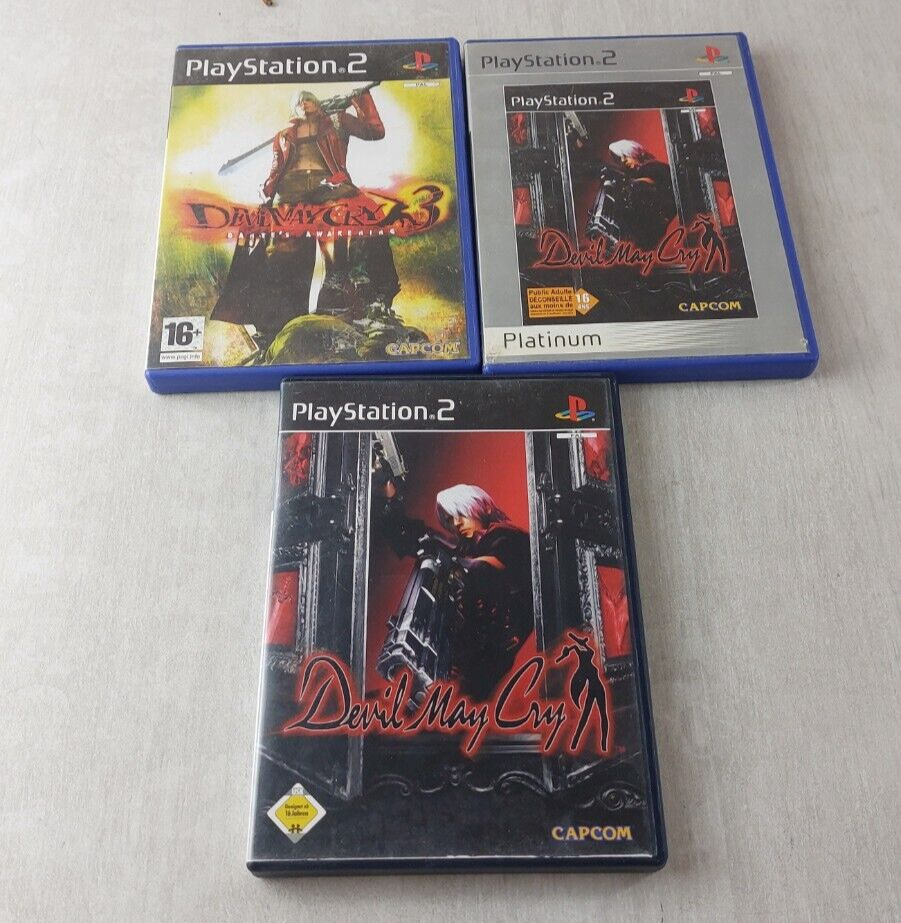 Kit Trilogia Devil May Cry de Playstation 2 (PS2) Original | Shopee Brasil