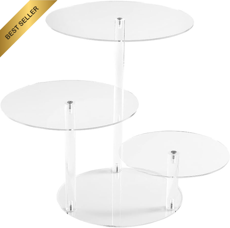 3 Tier Clear Cupcake Stand,Cupcake Holder,Dessert Tower,Pastry Stand,Dessert Dis