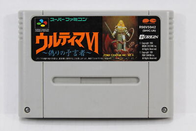 Ultima VI 6 SFC Nintendo Super Famicom SNES Japan Import US Seller I935