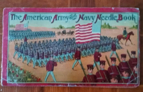 Occupied Japan ARMY NAVY SEWING NEEDLE BOOK Lithograph & ?? WW2era lot of 2 Rare