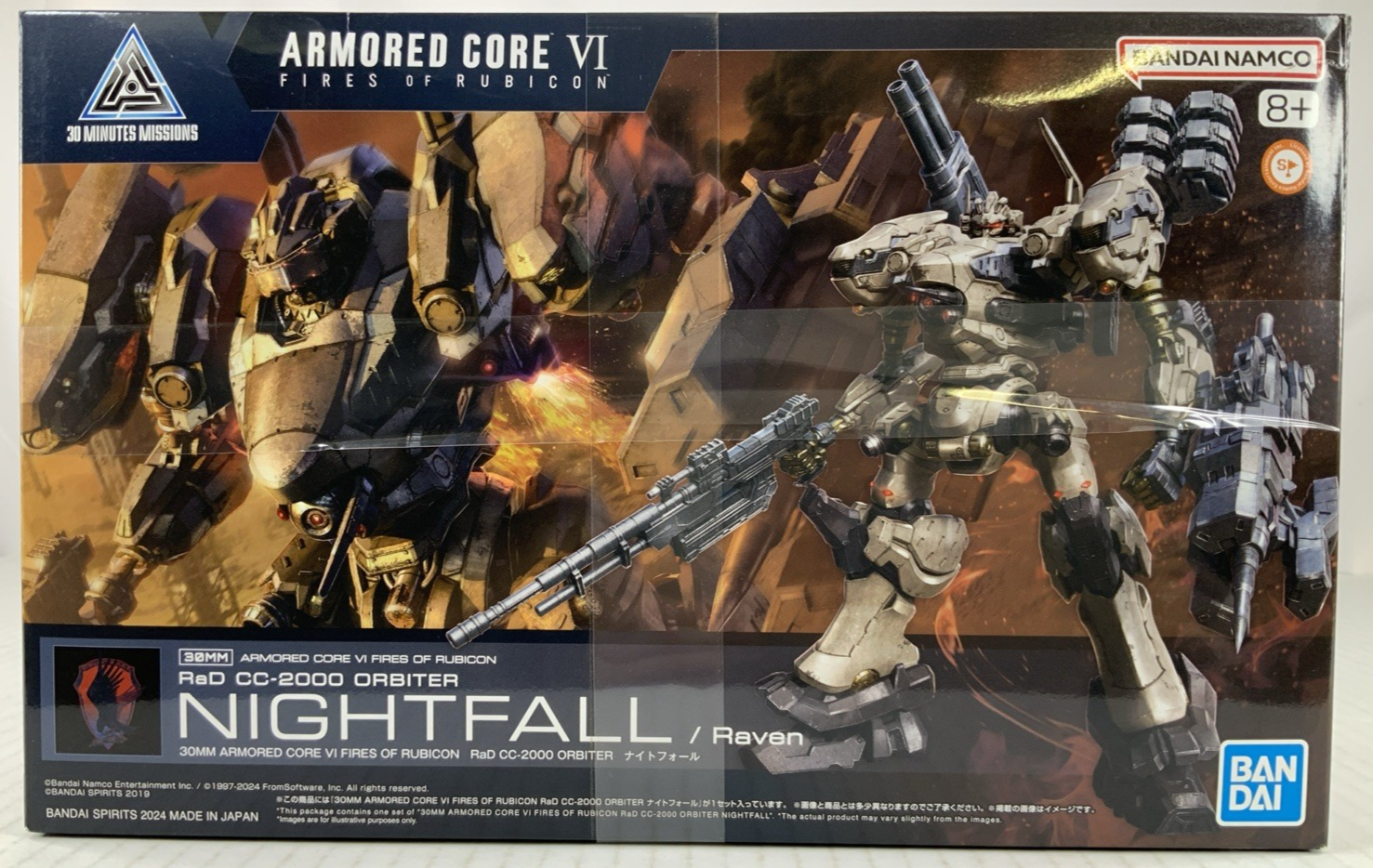 BANDAI Nightfall Raven RaD CC-2000 Orbiter armored core