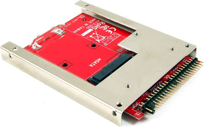 Ableconn IIDE-MSAT mSATA SSD to 2.5-Inch IDE Adapter Converter with Aluminum Fra
