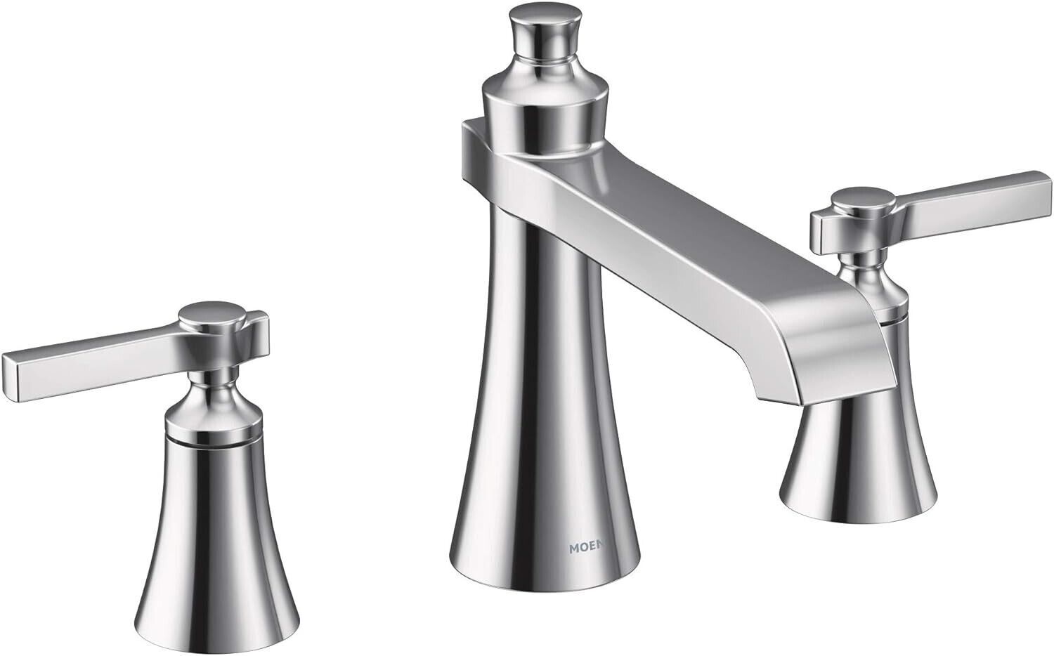 MOEN Flara TS926 2-Handle Deck Mount Lever Handle Roman Tub Faucet Trim Kit in