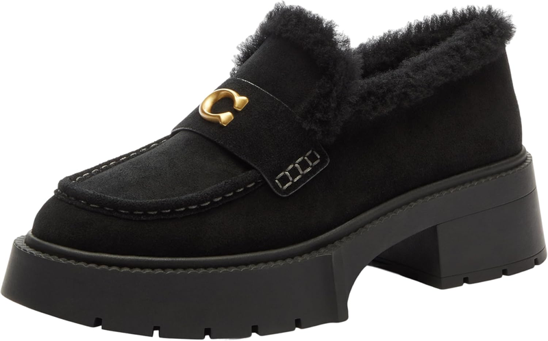 COACH Womens Leah Platform Loafer
