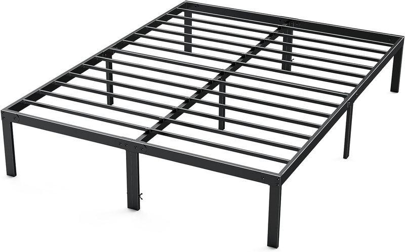 - Queen Size Platform Bed Frame Metal Mattress Foundation Wi