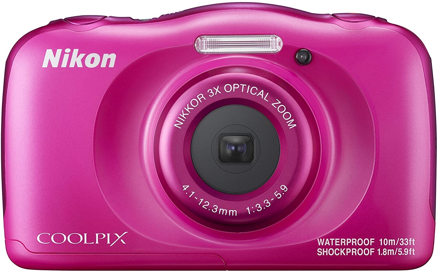 NEAR MINT] Nikon COOLPIX W100 Waterproof Coolpix Pink from