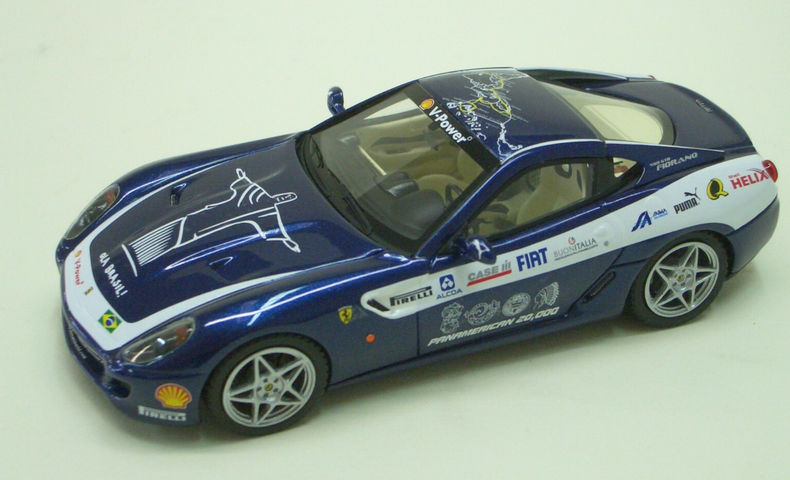 ミニカー PANAMERICAN20,000 Ferrari 599GTB FIORANO 1:43 Ferrari 599 GTB Fiorano Panamerican 20,000 1/43
