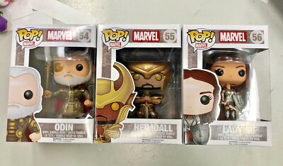 Funko Pop Heimdall Odin Sif Mint Thor Set Rare marvel