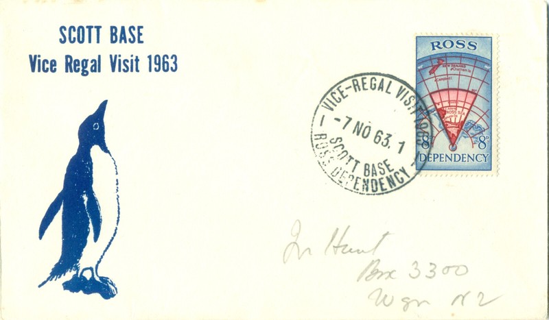 Ross Dependency  1963  Cover Vice Regal Visit  Scott Base New Zealand