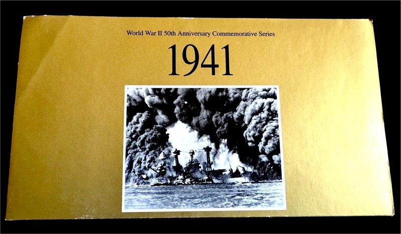 USPS WORLD WAR II 1941 50TH ANNIVERSARY COMMEMORATIVE 10 .29 CENT