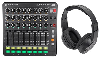 Novation Launch Control XL MIDI USB Ableton Live Controller + Samson Headphones