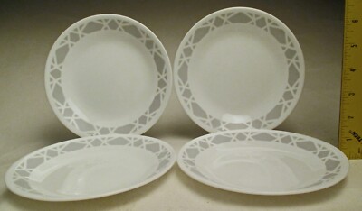 Corning Corelle Modena set of 4 Dessert Plates 6 ¾  wide 2017 to 2021