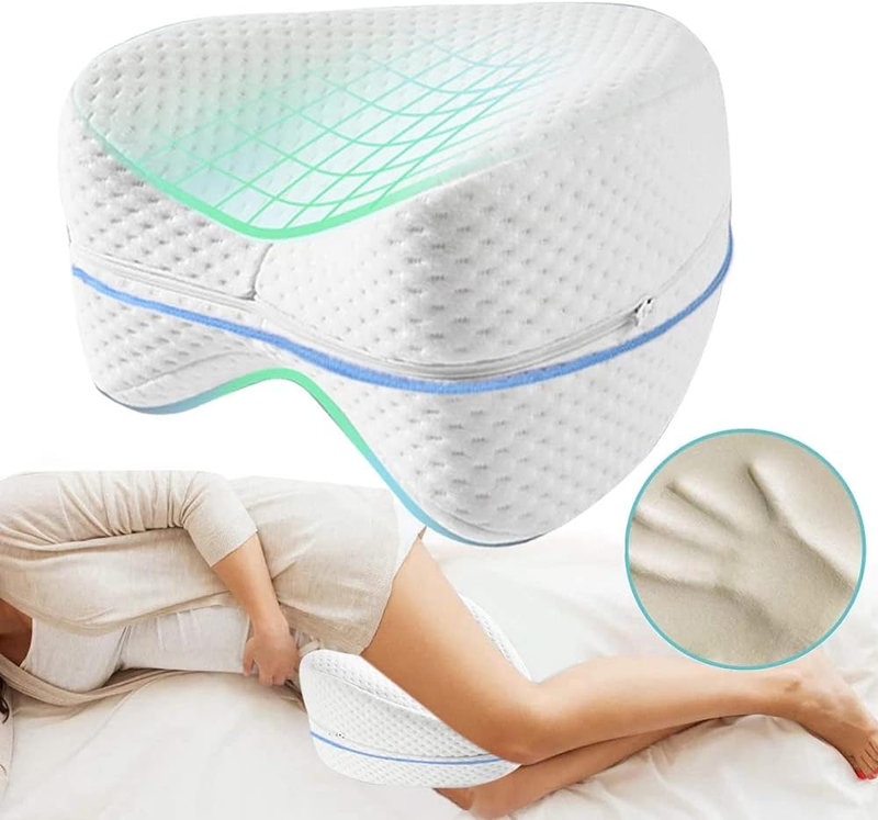 Orthopedic Knee Leg Wedge Pillow Cushion For Side Sleep