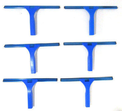 6-PACK Window Squeegee Blade Rubber Wiper Shower Screen, Car, Glass Cleaning