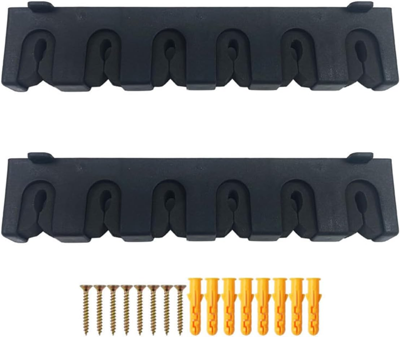 12.4In Fishing Rod Holder Wall-Mounted Vertical Horizontal Storage Rack with Dur
