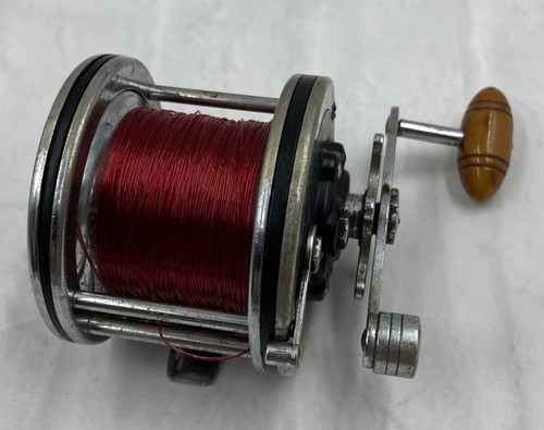 `Vintage Penn Senator 2/0 Black Side Plates Saltwater Game Fish Reel Fishing