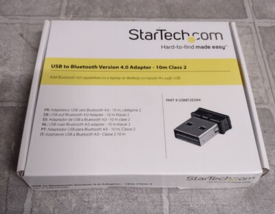 StarTech USBBT2EDR4 - USB to Bluetooth Version 4.0 Adapter - 10m Class 2