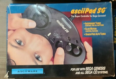 AsciiPad Sg Sega Genesis Sega Cd  Open Box 