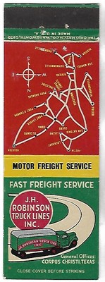 J. H. ROBINSON TRUCK LINES INC., CORPUS CHRISTI TX,  TRUCK, COVER